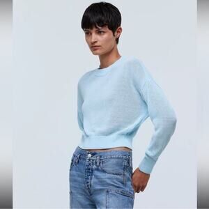 Madewell Light Blue Crew Neck Sweater